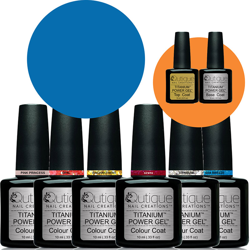 6 Colours inc Base & Top -Gel Nail Polish Pack -HEMA Free