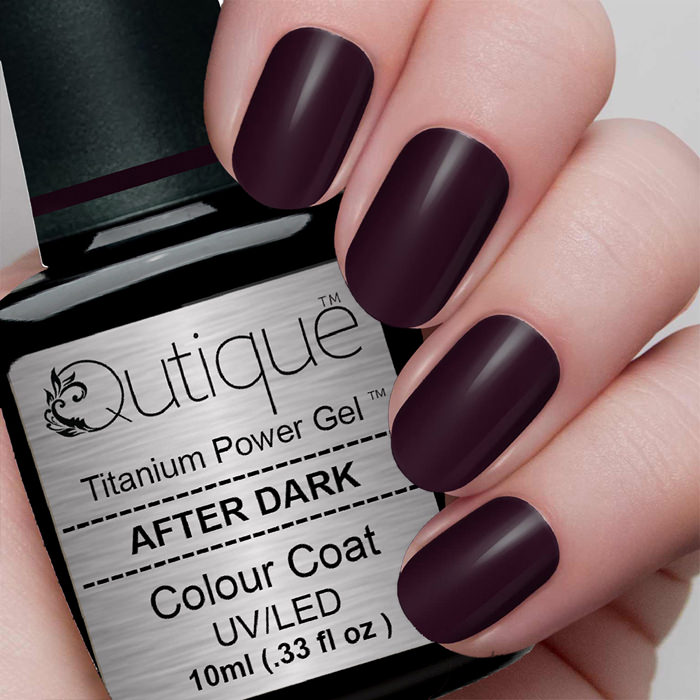 Gel Nail Polish -After Dark (dark plum brown) -HEMA Free