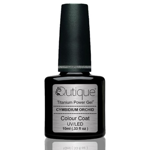 Gel Nail Polish -Cymbidium Orchid (silver, glitz green) -HEMA Free - Image 3