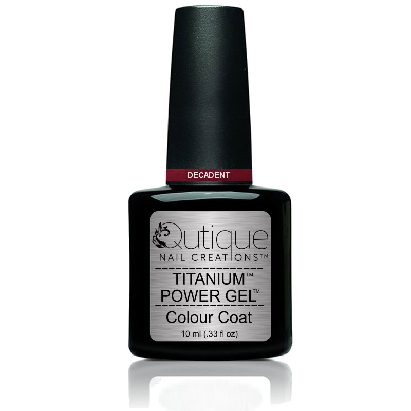 Gel Nail Polish -Decadent (bright red metallic) -HEMA Free - Image 2