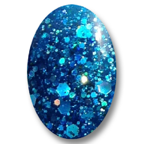 Gel Nail Polish Glitter Gel -Deep Ocean (dark blue) -HEMA Free - Image 3
