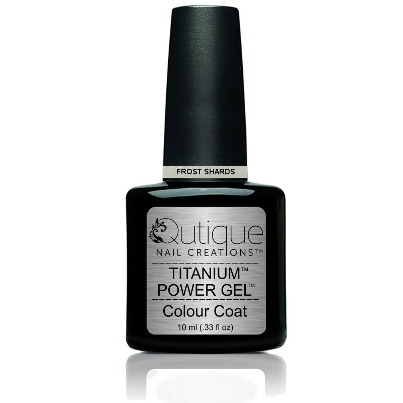 Gel Nail Polish -Frost Shards (clear multi coloured glitter) -HEMA Free - Image 2