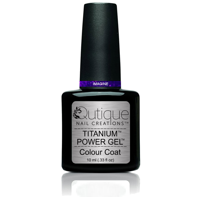 Gel Nail Polish Glitter Gel -Imagine (purple) -HEMA Free - Image 3