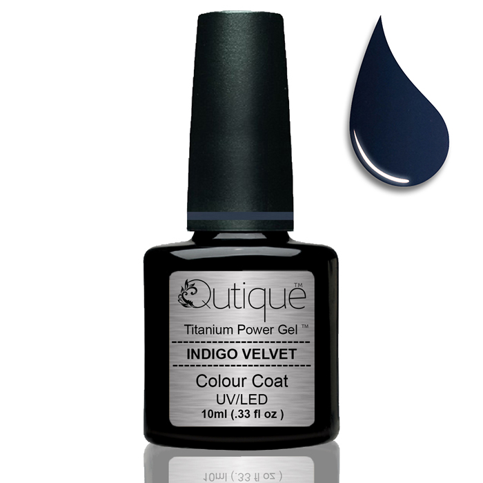 Gel Nail Polish -Indigo Velvet (deep blue/grey) -HEMA Free