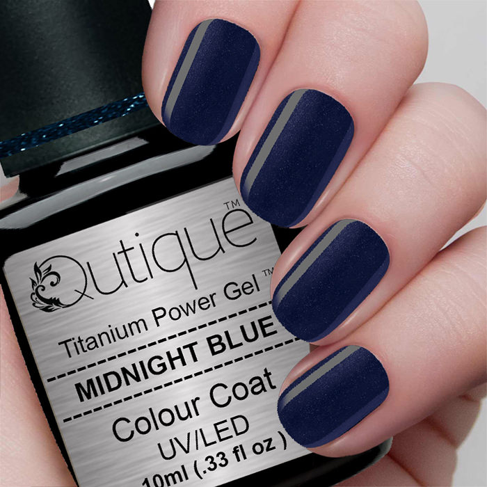 Gel Nail Polish -Midnight Blue (dark navy blue shimmer) -HEMA Free