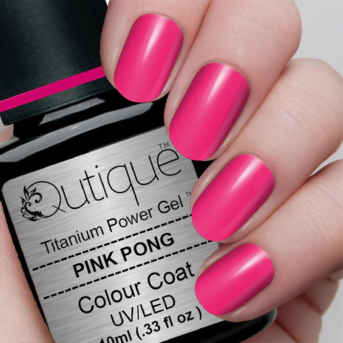 Gel Nail Polish -Pink Pong (bright pink) -HEMA Free