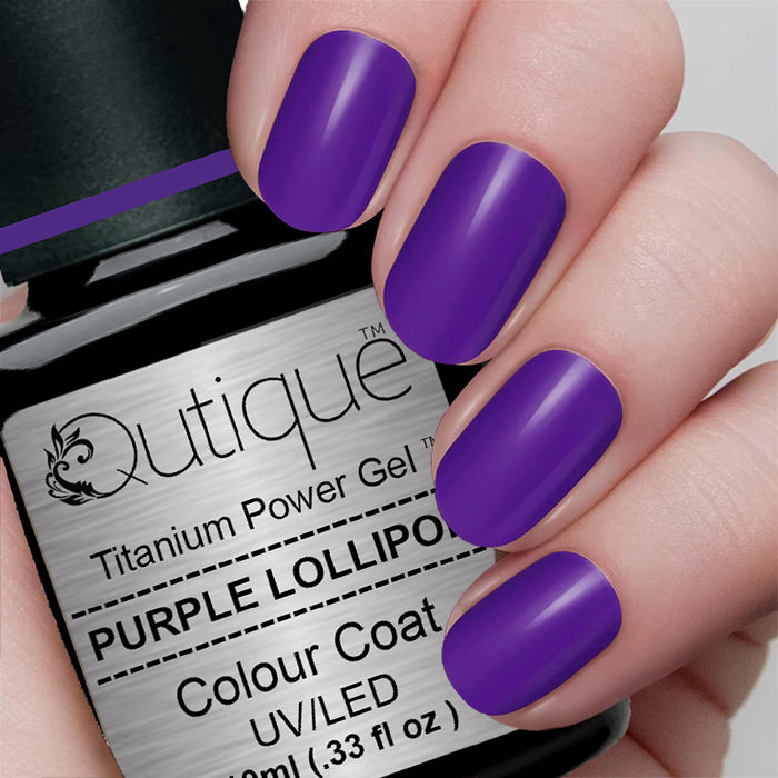 Gel Nail Polish -Purple Lollipop (dark purple) -HEMA Free