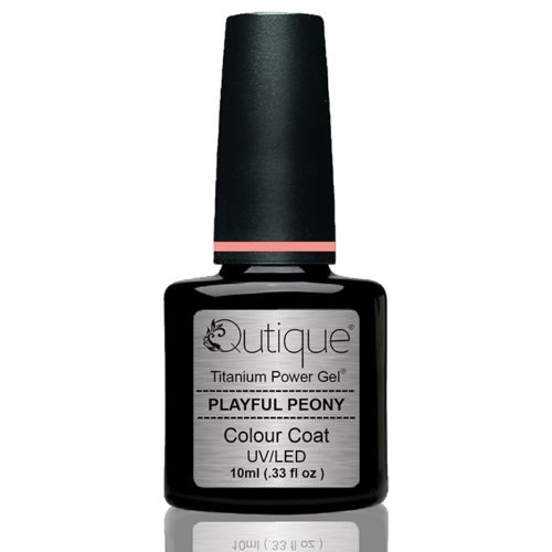 Gel Nail Polish -Playful Peony (pastel salmon orange) -HEMA Free - Image 3
