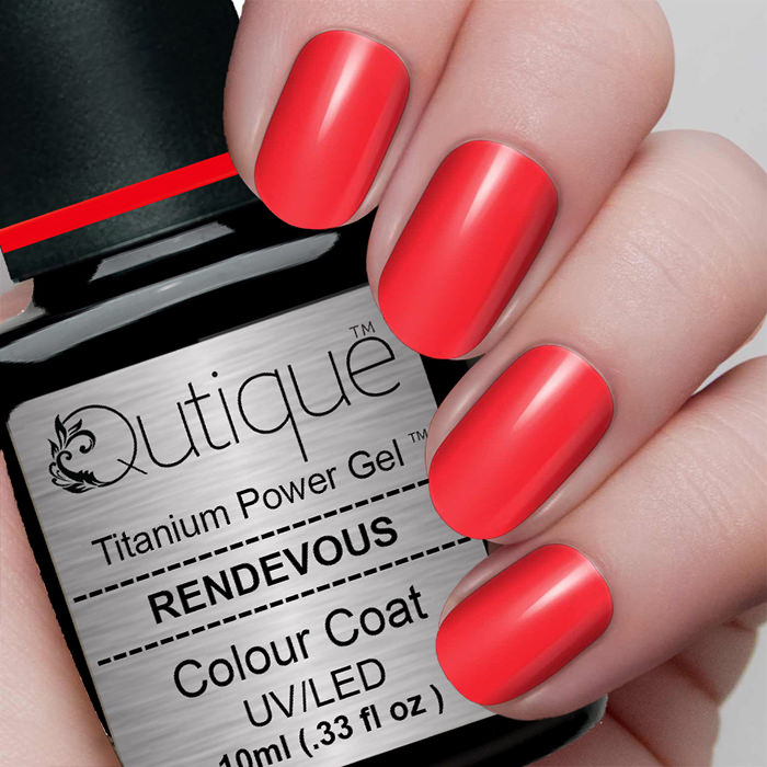 Gel Nail Polish -Rendevous (bright red orange) -HEMA Free
