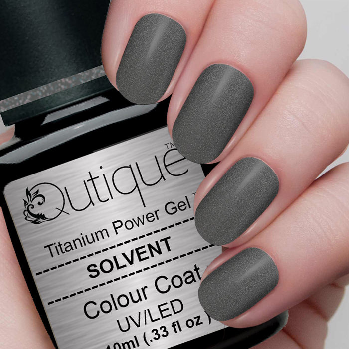 Gel Nail Polish -Solvent (grey gold silver shimmer) -HEMA Free