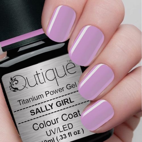 Gel Nail Polish -Sally Girl (soft pink/purple sparkle) -HEMA Free