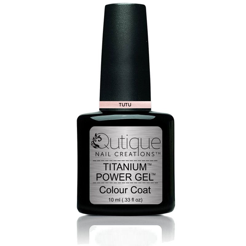 Gel Nail Polish -Tutu (pale metallic silvery pink) -HEMA Free - Image 2