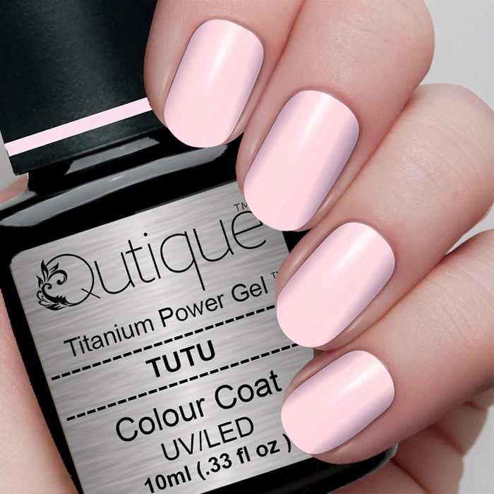 Gel Nail Polish -Tutu (pale metallic silvery pink) -HEMA Free