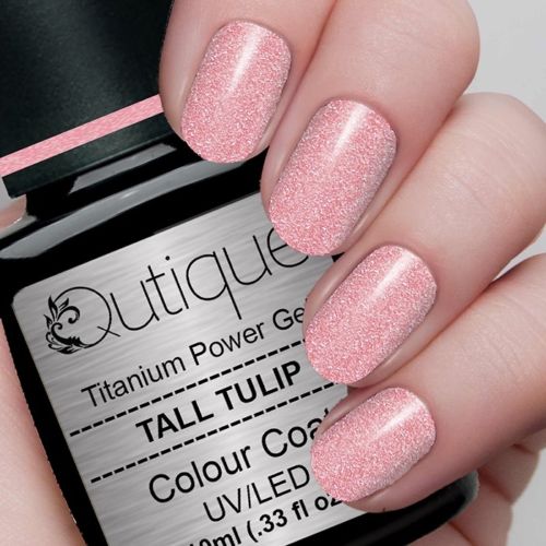 Gel Nail Polish -Tall Tulip (soft pink glitter) -HEMA Free