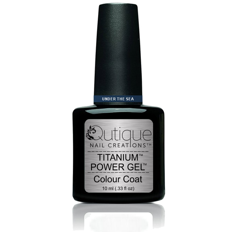Gel Polish Colour Glitter Gel -Sea Breeze (light blue) -HEMA Free - Image 2